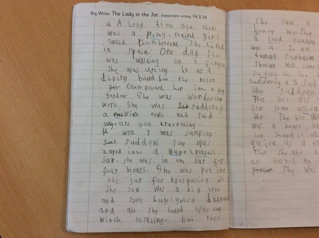 Year 1 Story Writing Lord Scudamore Academy