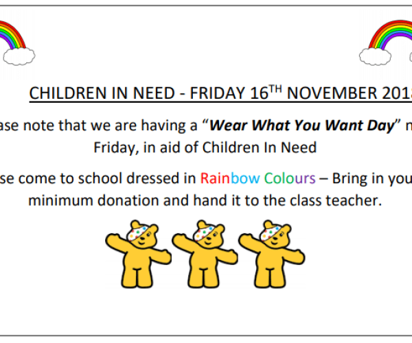 children in need flyer